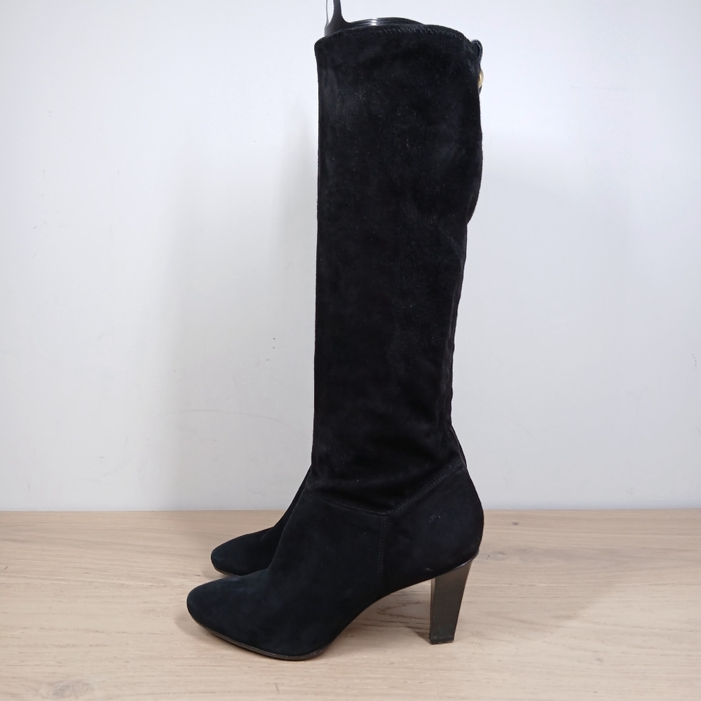 Coach Black Heeled Boots